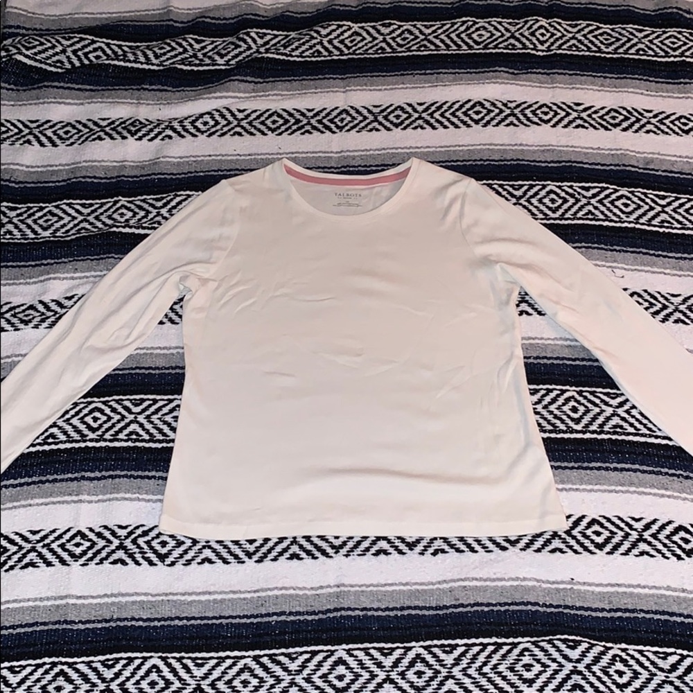 Talbots White Long Sleeve Shirt